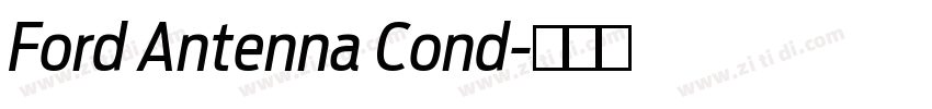 Ford Antenna Cond字体转换